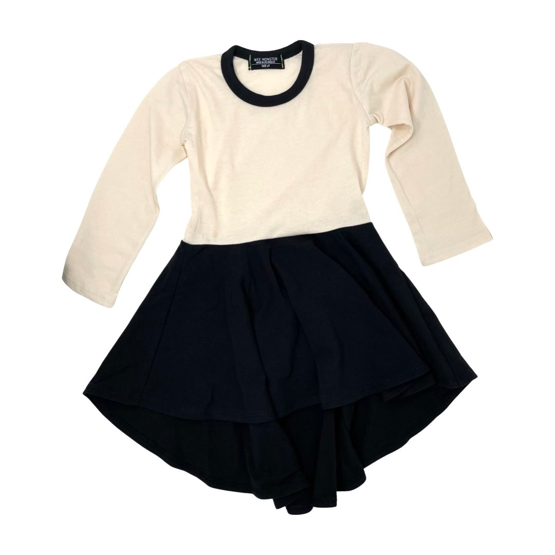Ice Cream and Super Duper Black Color Block Dress