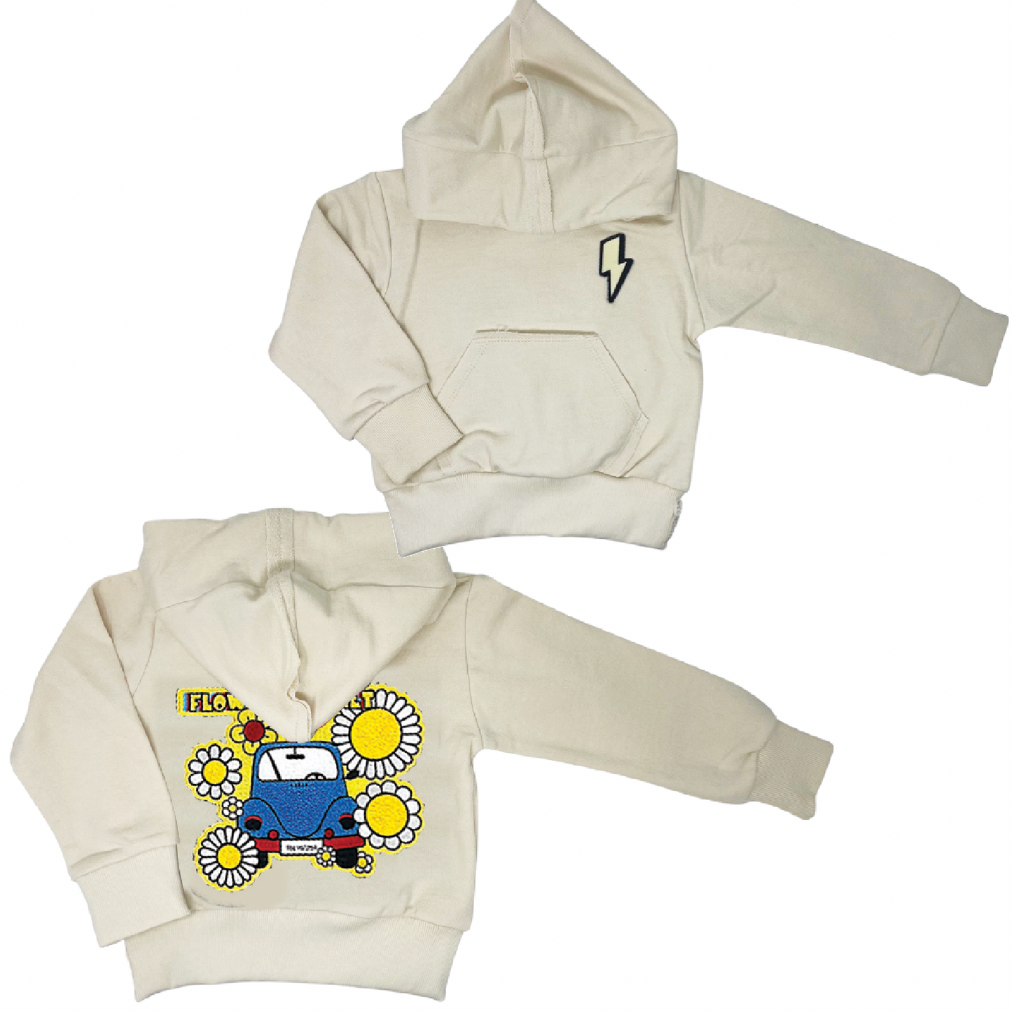 Flower Market Cream Pullover - Unisex for Boys and Girls