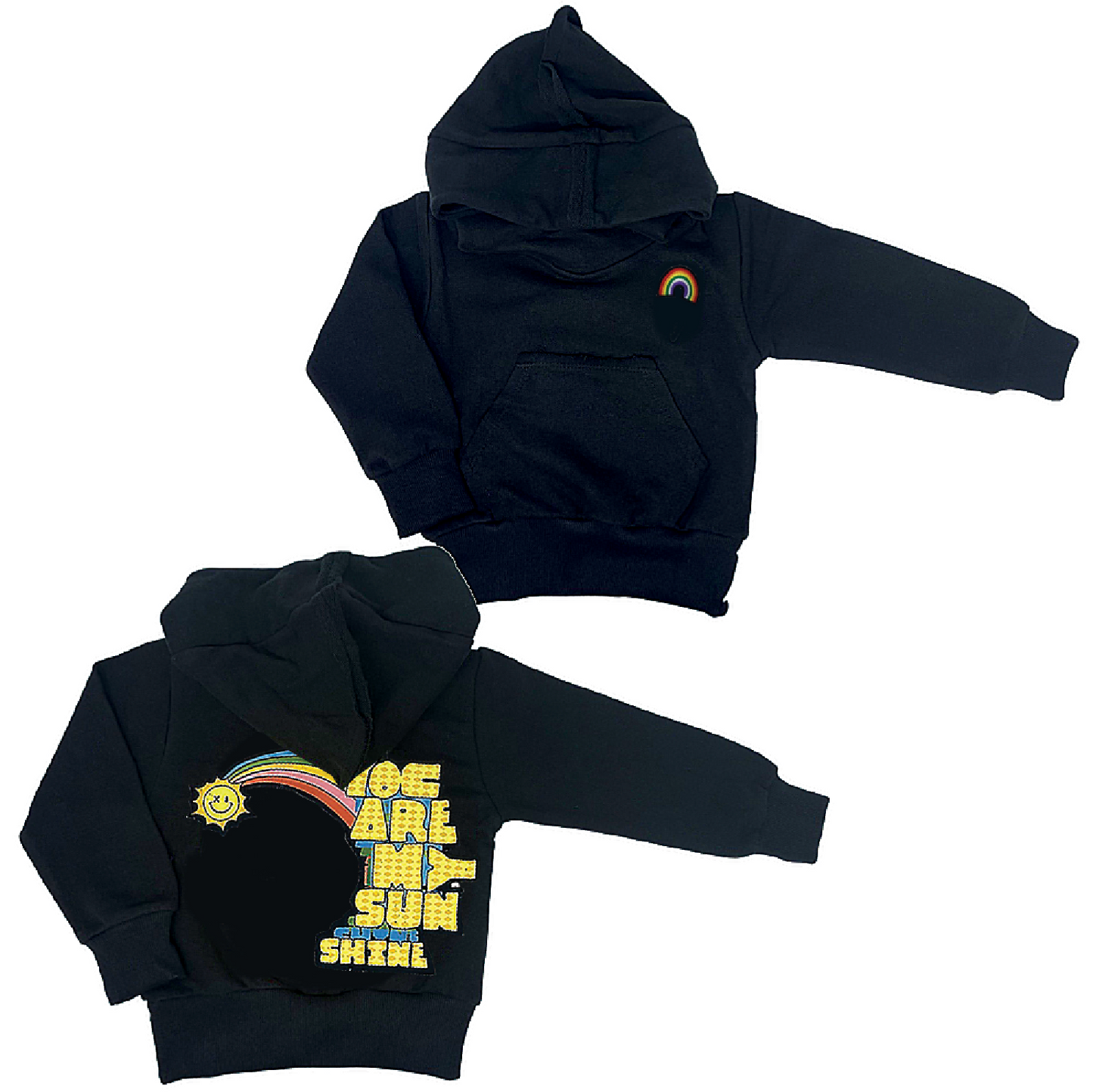 You Are My Sunshine Black Pullover - Unisex for Boys and Girls