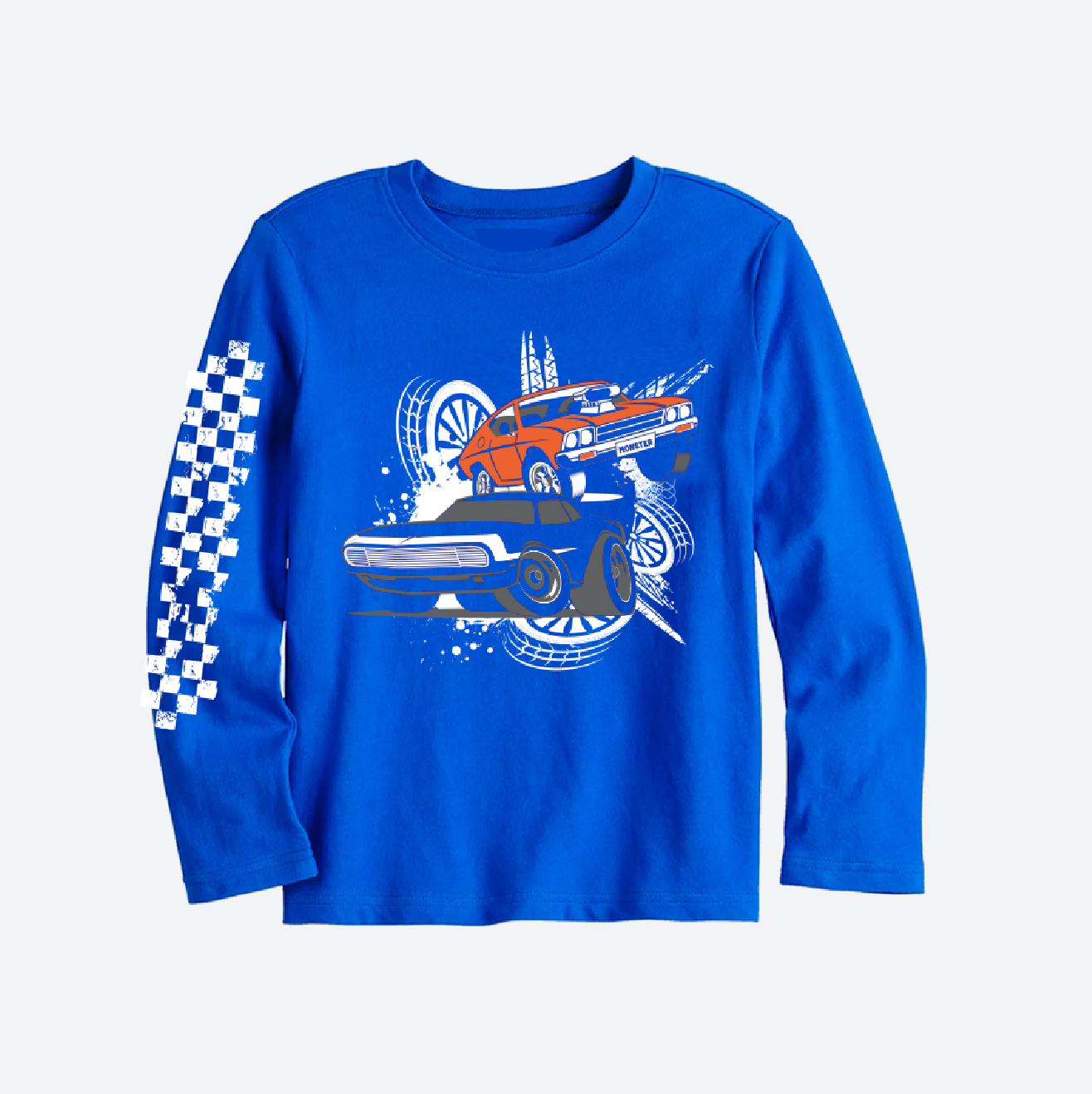 Speed Racer Blue Long Sleeve - Unisex for Boys and Girls