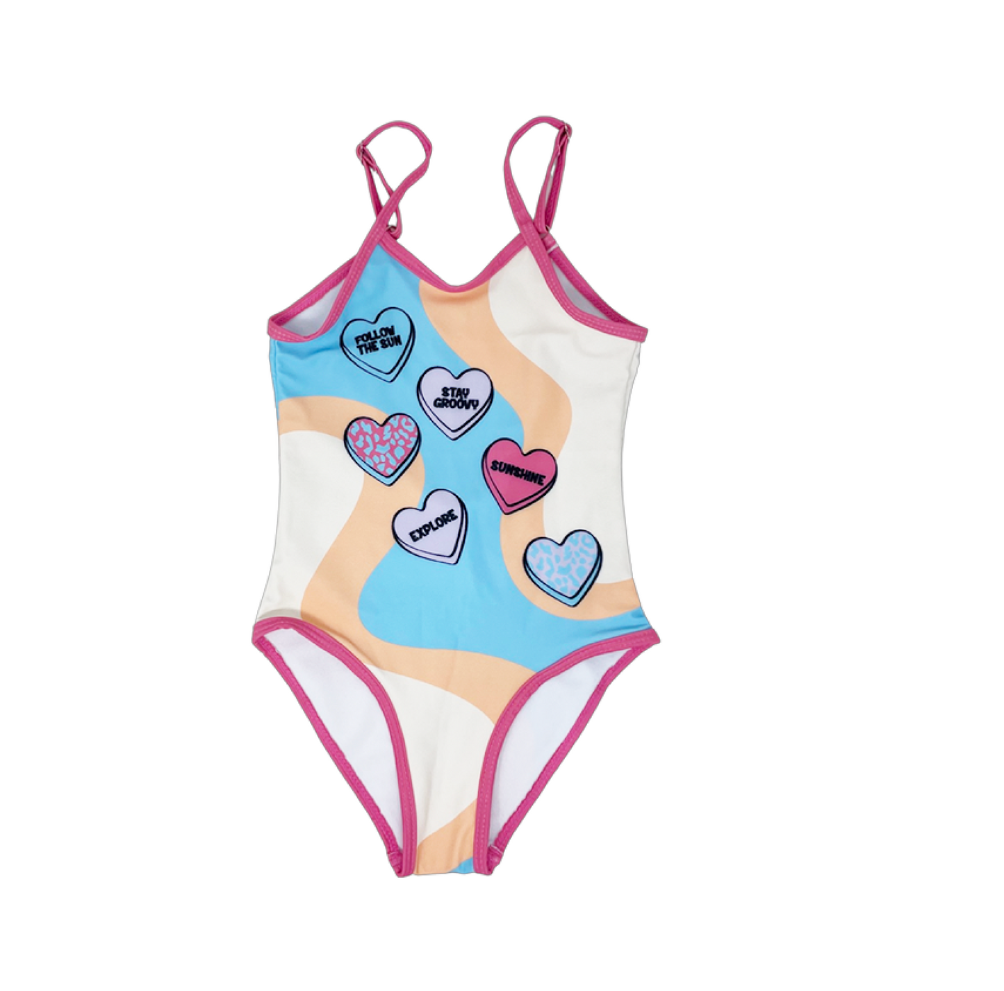 Hearts One Piece Swimsuit