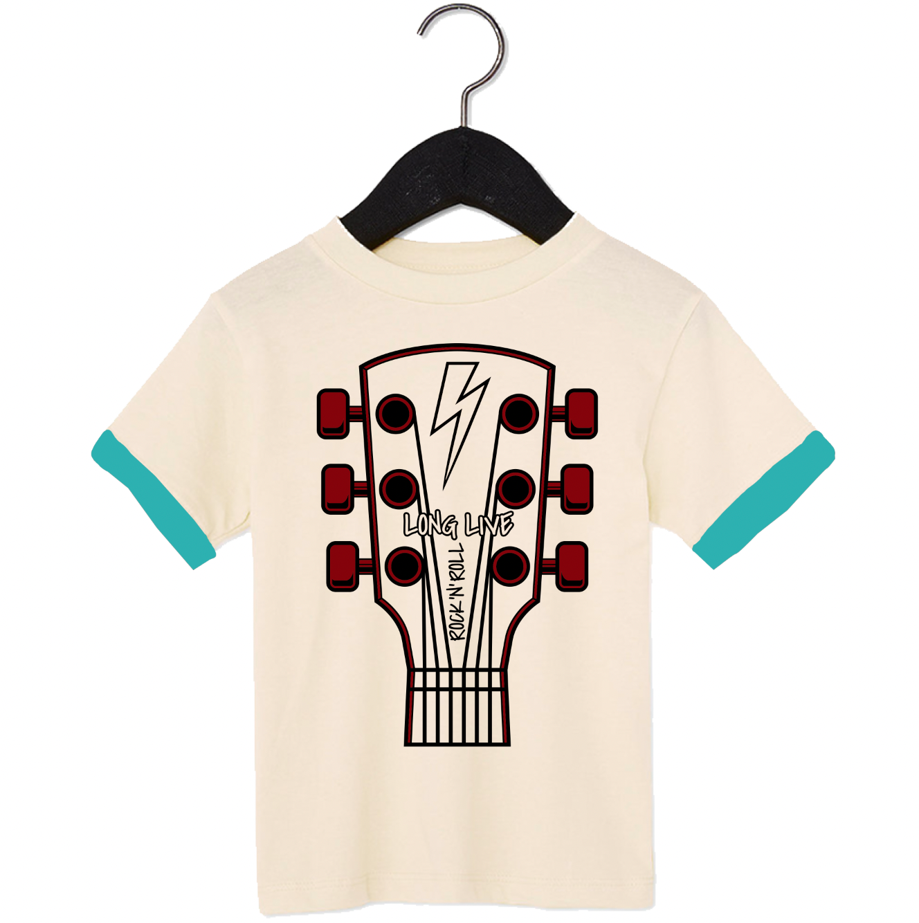 Guitar Cream Tee - Unisex for Boys and Girls