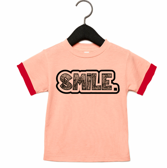 SMILE Pink Tee - Unisex for Boys and Girls
