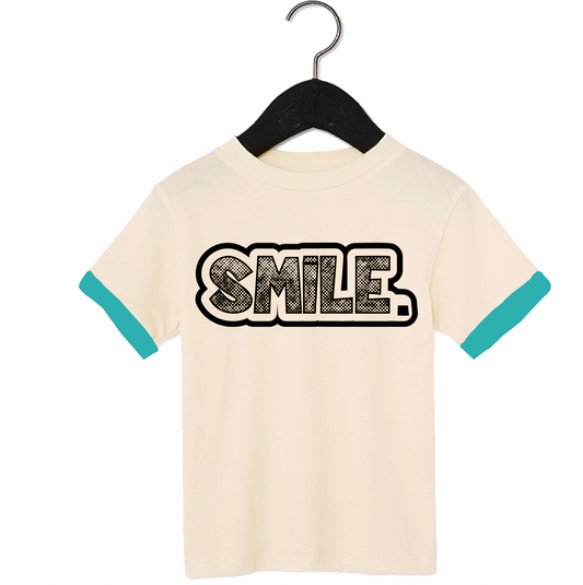 SMILE Cream Tee - Unisex for Boys and Girls