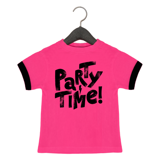 Party Time Pink Tee - Unisex for Boys and Girls