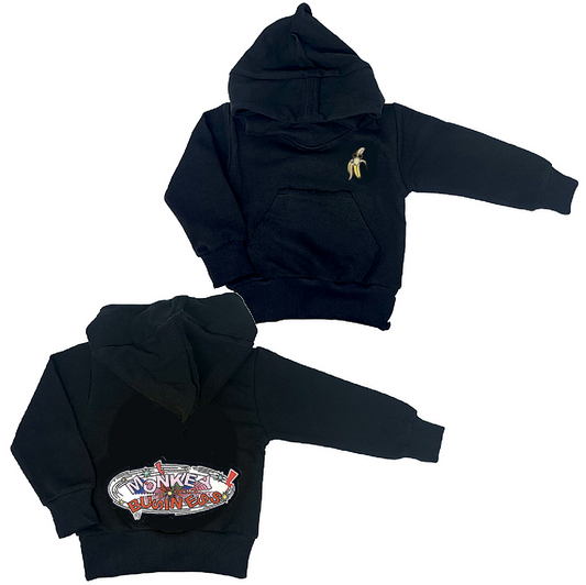 Monkey Business Black Pullover - Unisex for Boys and Girls