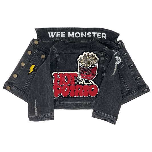 Hot Potato Black Denim Jacket - Unisex for Boys and Girls