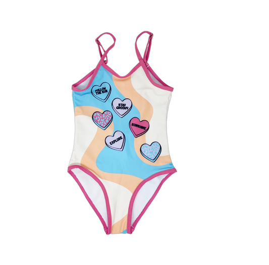 Hearts One Piece Swimsuit