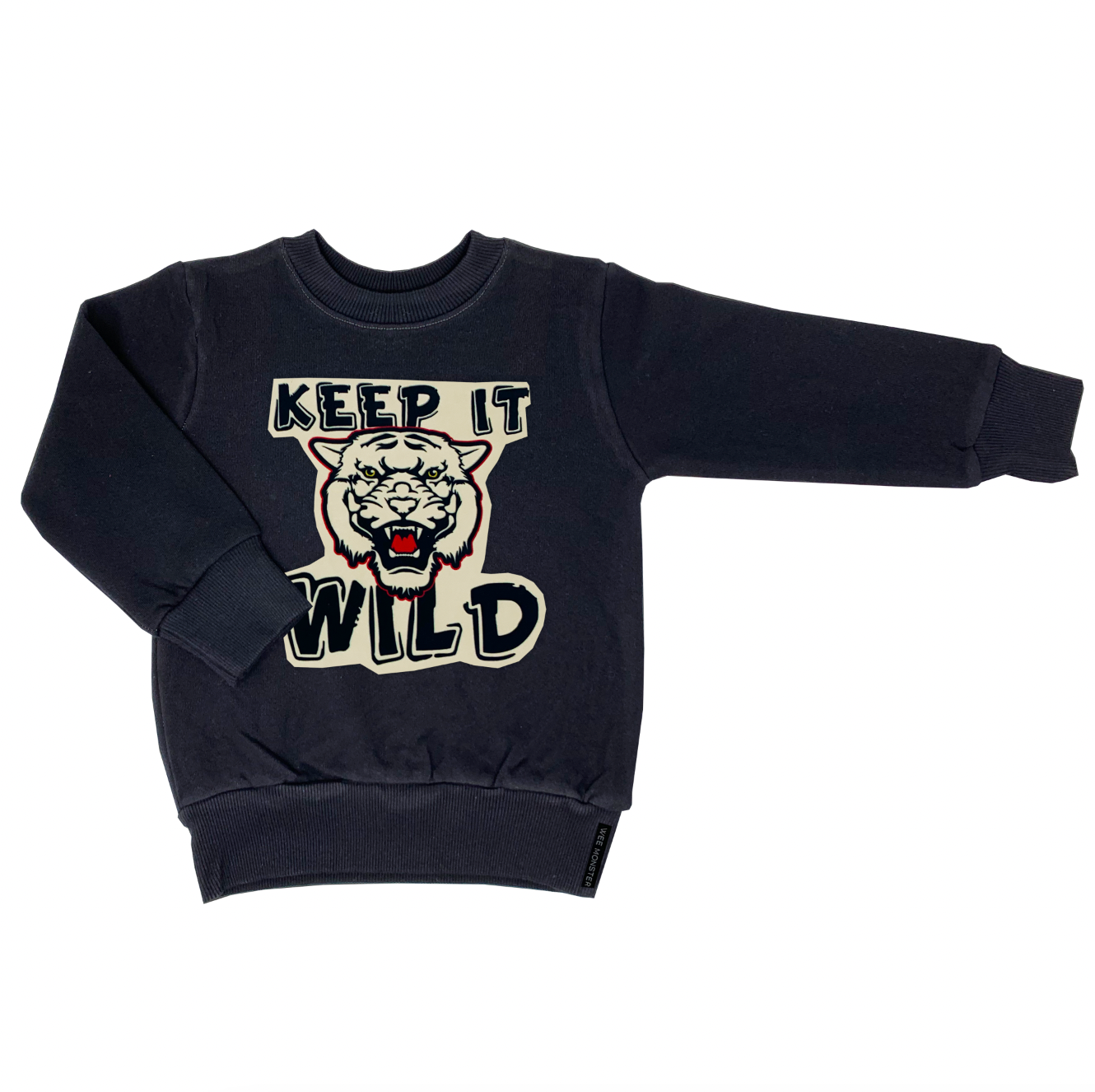 Keep It Wild Black Sweatshirt - Unisex for Boys and Girls