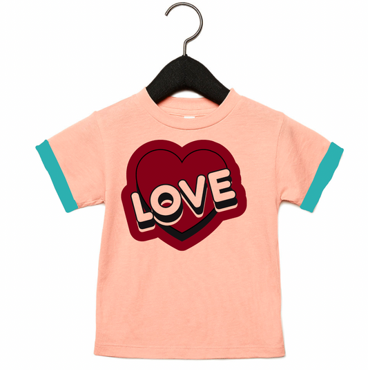 LOVE Pink Tee - Unisex for Boys and Girls