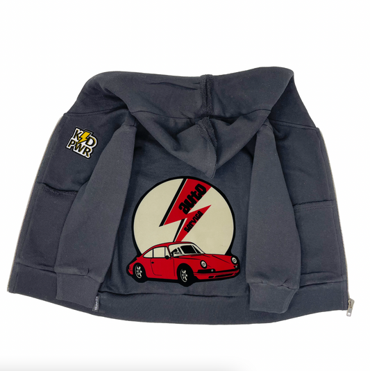 Auto Service Black Zip Hoodie - Unisex for Boys and Girls