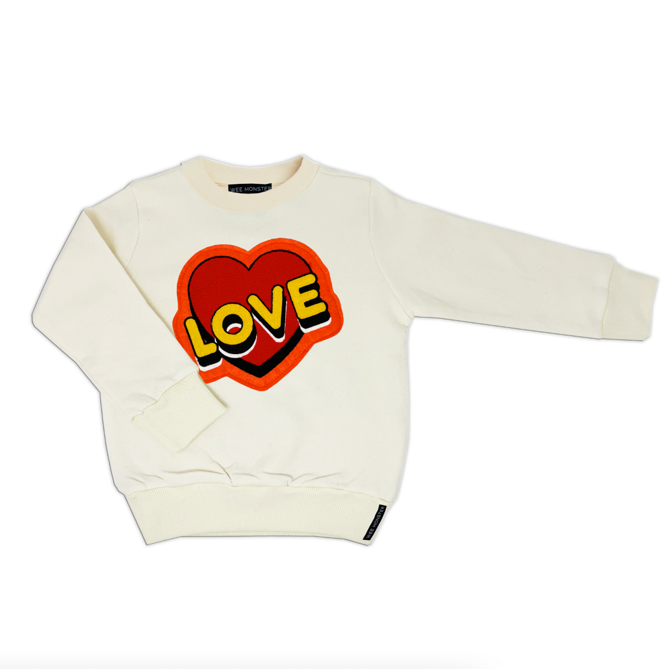 LOVE Cream Sweatshirt - Unisex for Boys and Girls