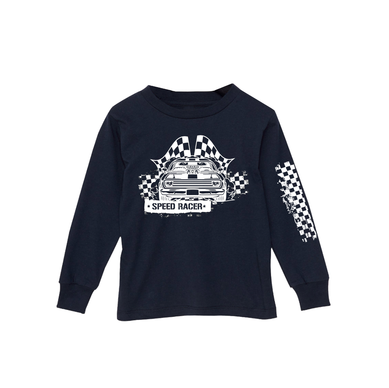 Speed Racer Black Long Sleeve - Unisex for Boys and Girls