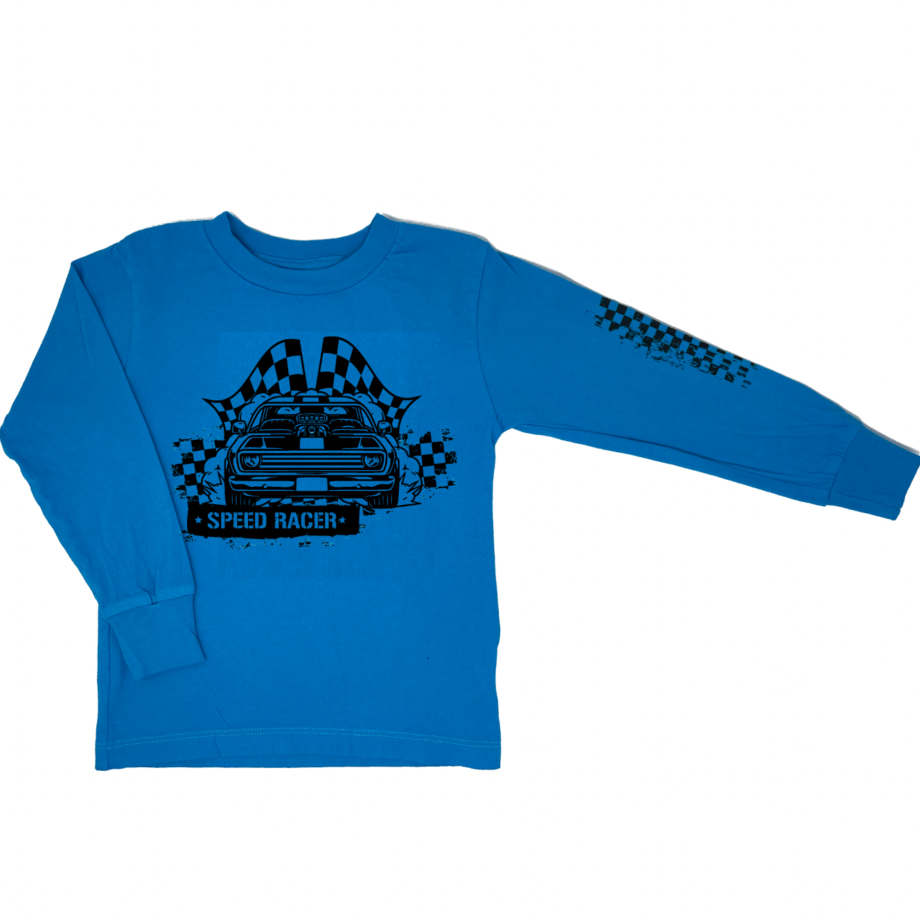 Speed Racer Blue Long Sleeve - Unisex for Boys and Girls – Wee Monster