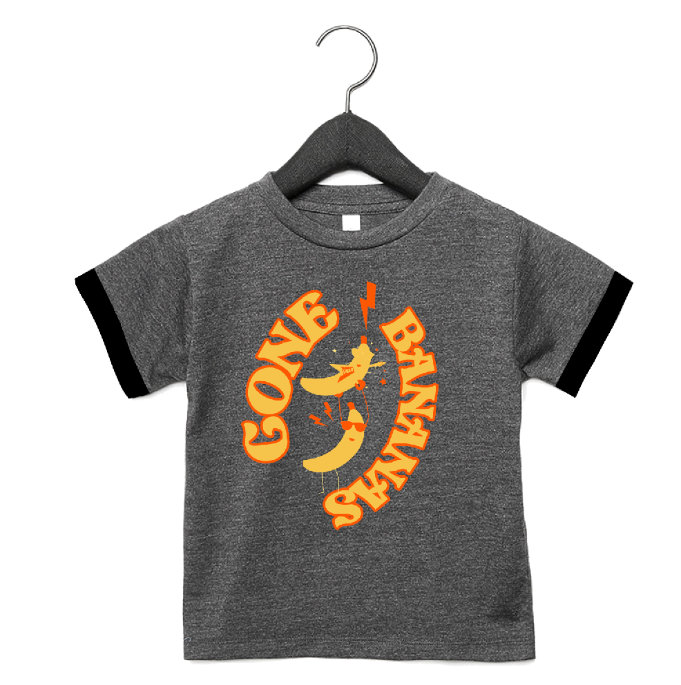 Gone Bananas Grey Tee - Unisex for Boys and Girls