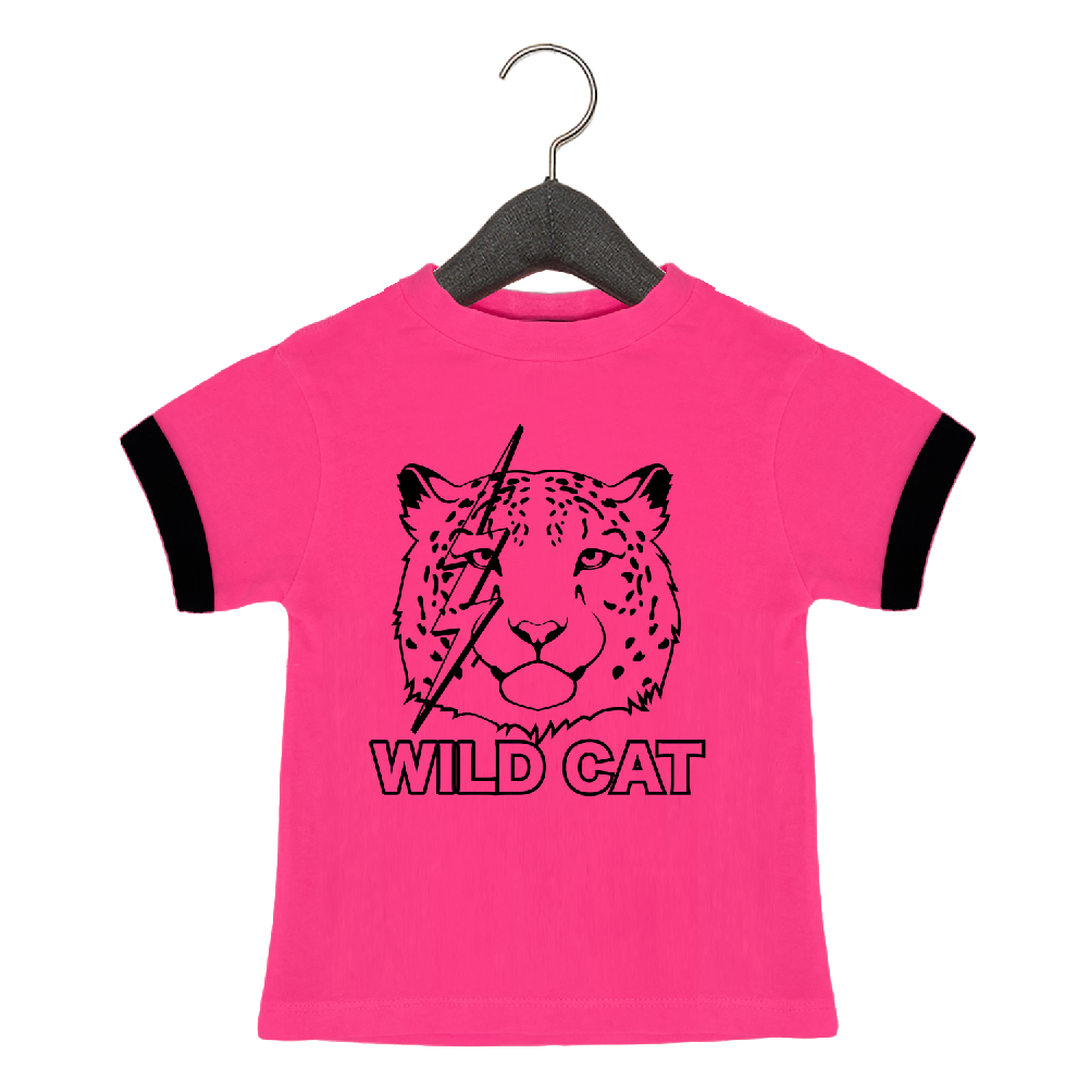Wild Cat Pink Tee - Unisex for Boys and Girls