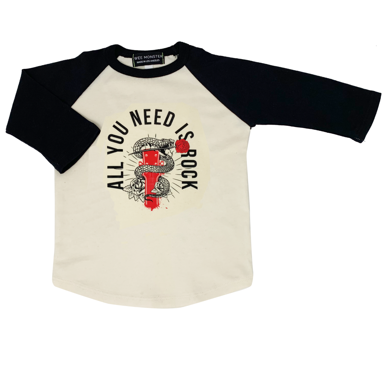 All You Need Is Rock Raglan - Unisex for Boys and Girls