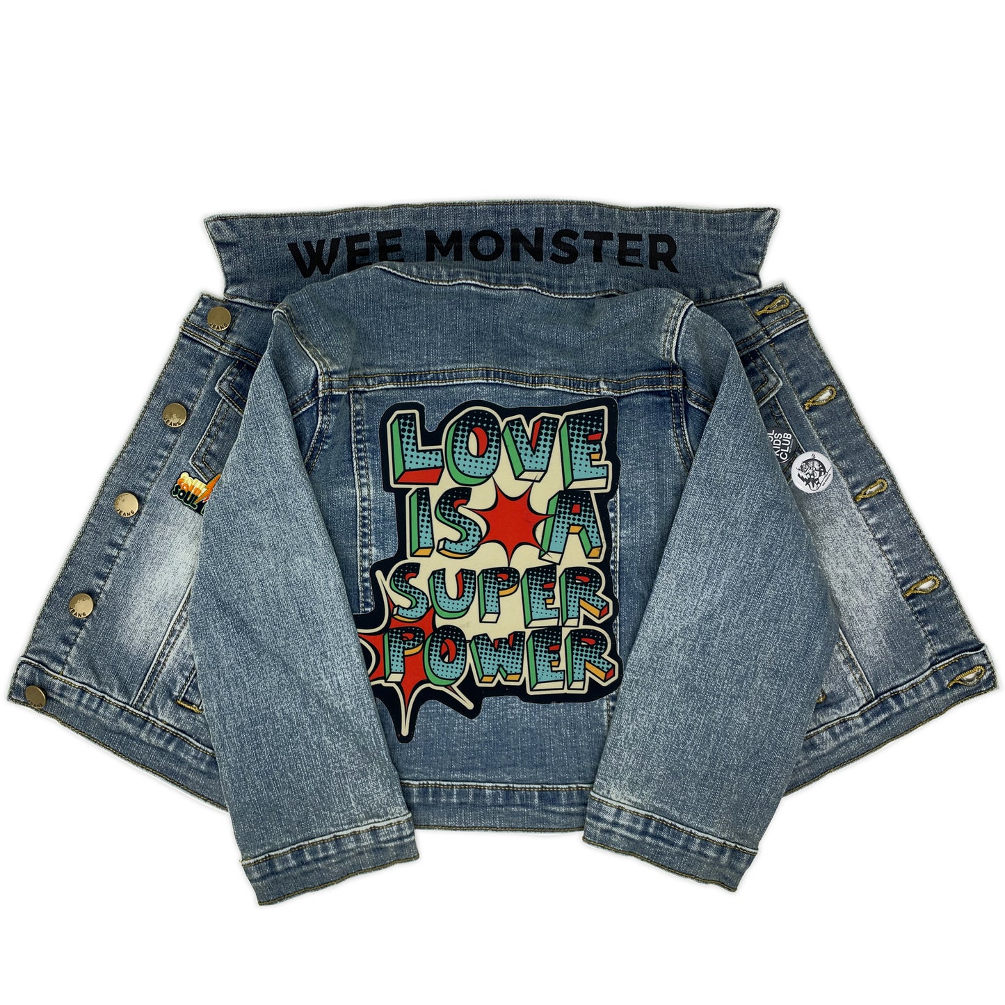 Love Is A Superpower Denim Jacket - Unisex for Boys and Girls